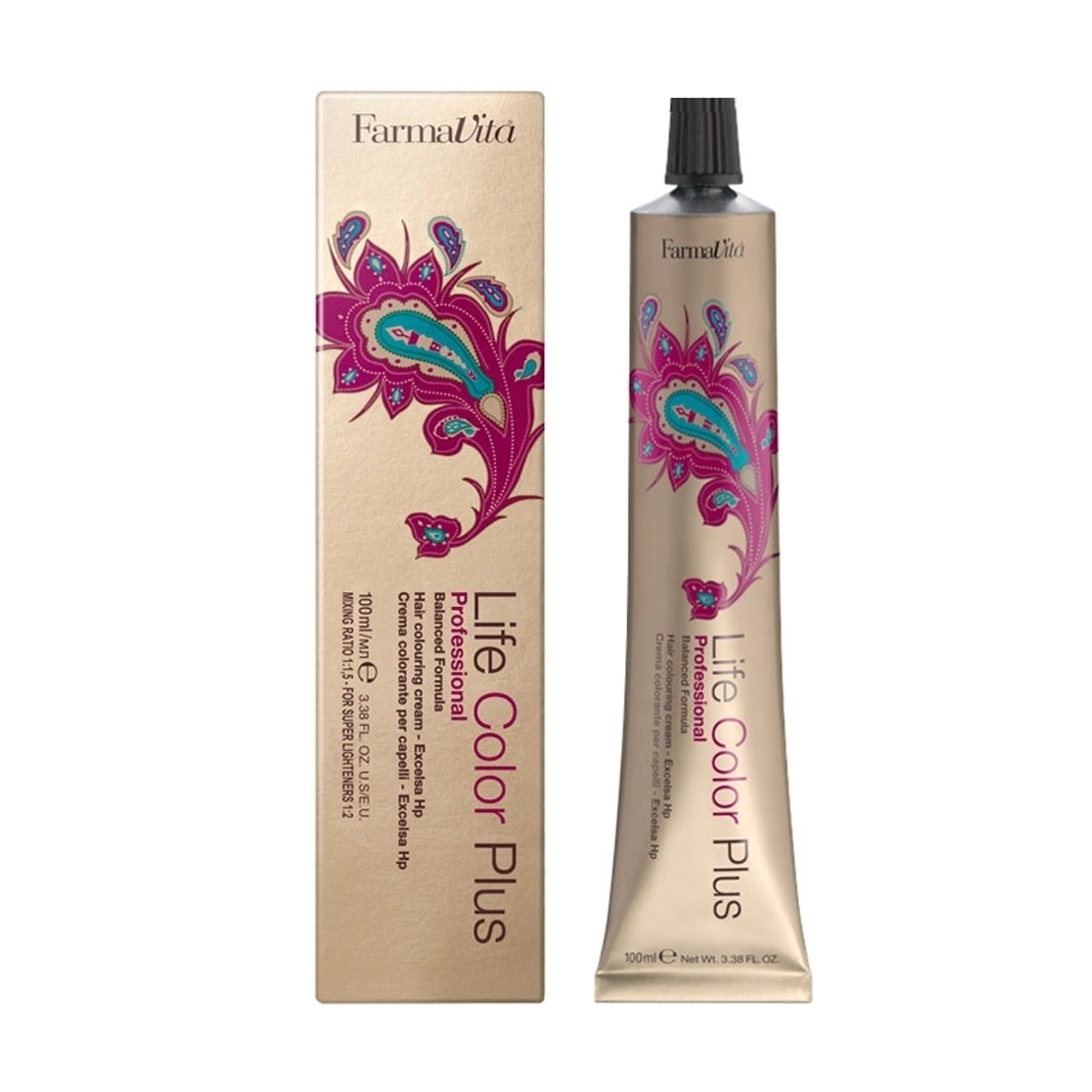 Уцінка! Перманентна крем-фарба для волосся FarmaVita Life Color Plus Hair Colouring Cream 8.34 Світлий блондин золотисто-мідний, 100 мл